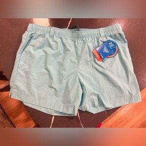 Columbia PFG Omni-shade UPF 50 shorts -light Blue